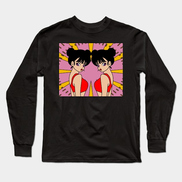 Japanese Anime Manga Addicting Long Sleeve T-Shirt by flofin